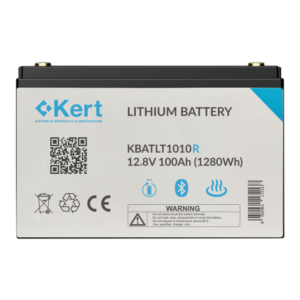 Batteria al litio 100Ah 12Vdc BMS B/H | KBATLT1010R | KBATLT1010R